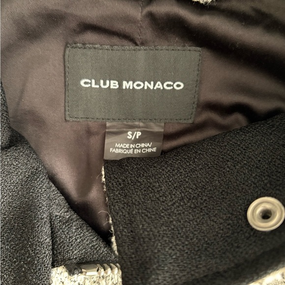 Club Monaco Utility Jacket – Speckled Gray, Size Small - Picture 2 of 3